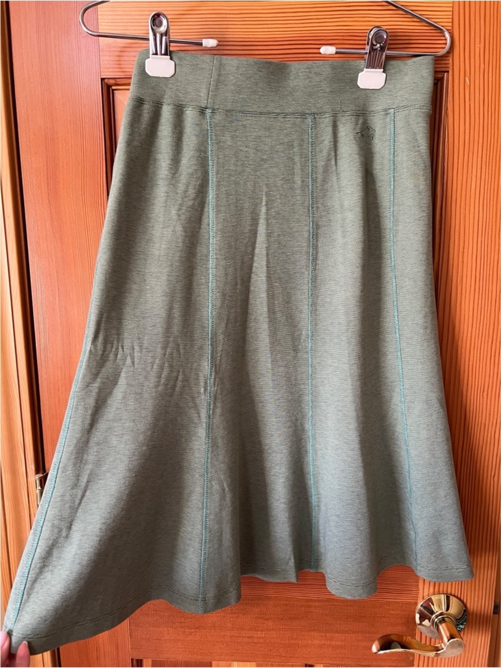 Horny Toad Casual A-Line Skirt in Olive Green - Lightweight Flare